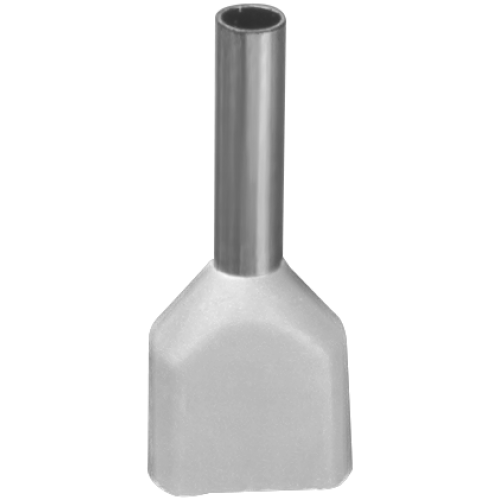 Наконечник Navigator 61 037 NET-E2-0.5-8-B50 НШВИ2, бел.2 провода (50шт/упак)