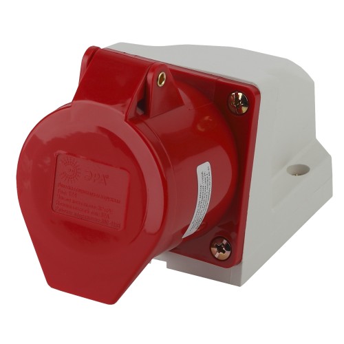 Розетка ЭРА R(OUT)-32-3P-PE-IP44 стационарная наружная 124 3Р+РЕ 32А 380В IP44 Розетка ЭРА R(OUT)-32-3P-PE-IP44 стационарная наружная 124 3Р+РЕ 32А 380В IP44