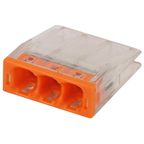 Клемма ЭРА компактная с пастой серия 243 3 отверстия 0.5-2.5 мм2 упаковка 4 шт. Клемма ЭРА компактная с пастой серия 243 3 отверстия 0.5-2.5 мм2 упаковка 4 шт.