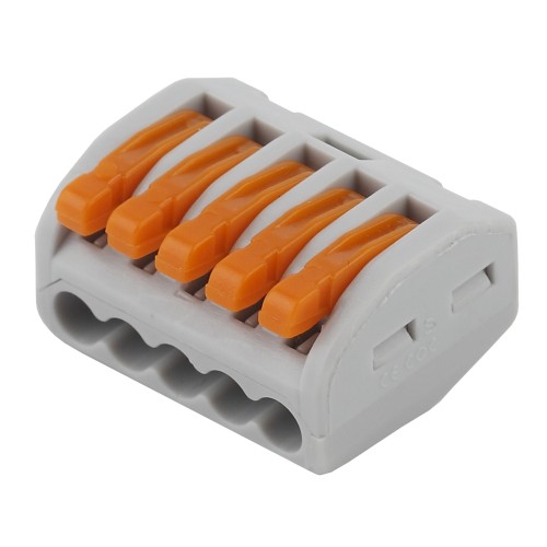 Клемма ЭРА серия 415 с рычагом 5 отверстий 0.08-2.5мм2 упаковка 20 шт Клемма ЭРА серия 415 с рычагом 5 отверстий 0.08-2.5мм2 упаковка 20 шт