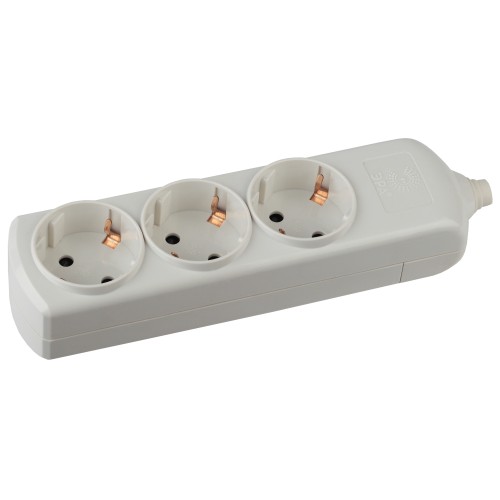 Колодка ЭРА K-3e 3 розетки с зазeмлением Колодка ЭРА K-3e 3 розетки с зазeмлением