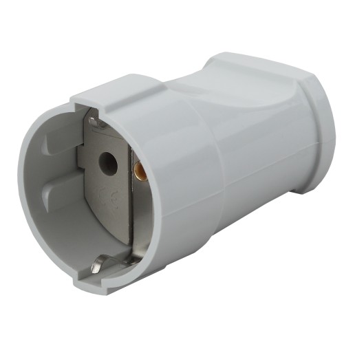 Розетка ЭРА Rx2-W кабельная с заземлением прямая 16A белая Розетка ЭРА Rx2-W кабельная с заземлением прямая 16A белая