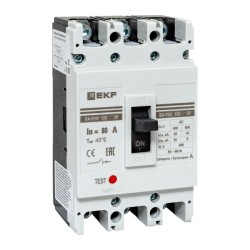 Выключатель автоматический ВА-99М 100/ 80А 3P 35кА EKF PROxima