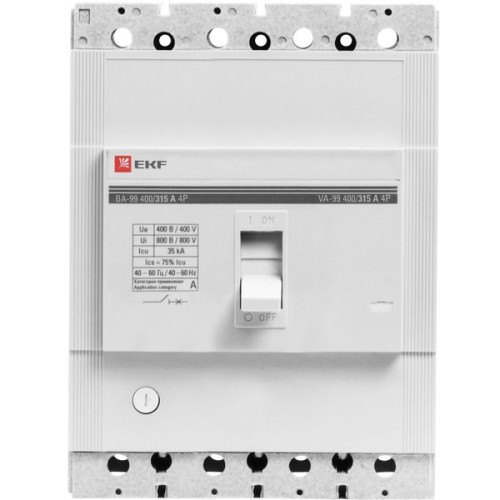 Выключатель автоматический ВА-99 400/315А 4P 35кА EKF PROxima Выключатель автоматический ВА-99 400/315А 4P 35кА EKF PROxima