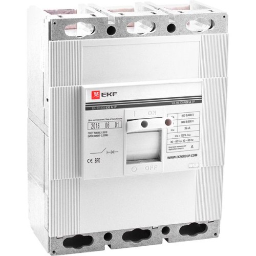 Выключатель автоматический ВА-99 800/1000А 3P 35кА EKF PROxima Выключатель автоматический ВА-99 800/1000А 3P 35кА EKF PROxima