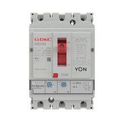 Авт. выкл. YON MD250N-TM100 3P 100А 40kA Ir 0.7…1xIn