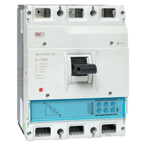 Автоматический выключатель AV POWER-4/3 1000А 50kA ETU2.0