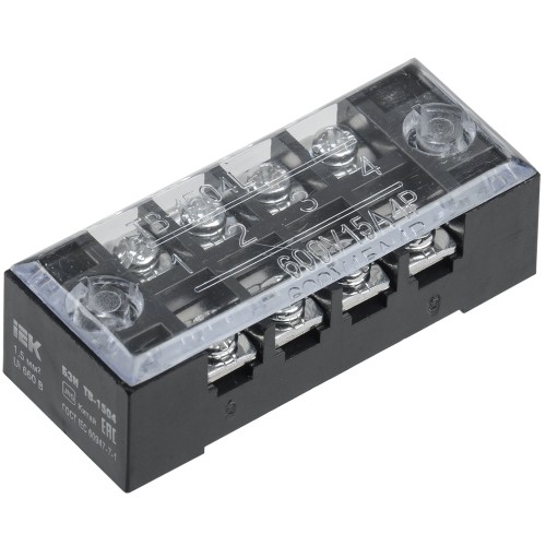 Блок зажимов наборный БЗН ТВ-1504 1,5мм2 15А 4 пары IEK