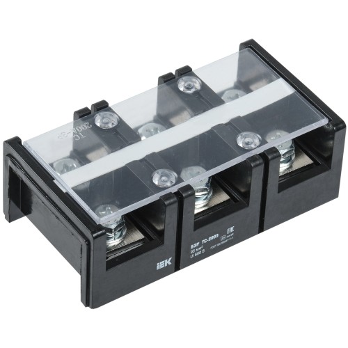 Блок зажимов наборный БЗН ТС-2003 95мм2 200A 3 пары IEK