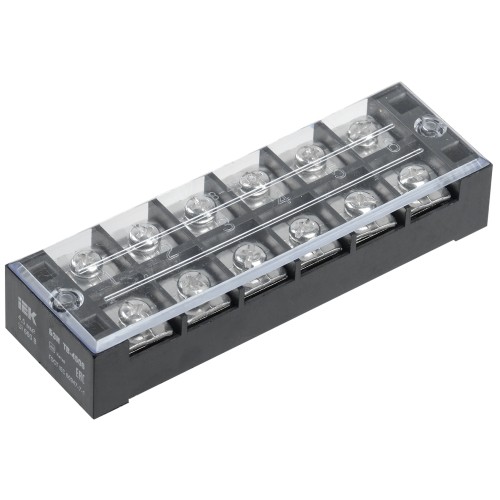 Блок зажимов наборный БЗН ТВ-4506 4,5мм2 45А 6 пар IEK