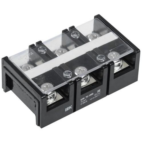 Блок зажимов наборный БЗН ТС-1503 70мм2 150A 3 пары IEK