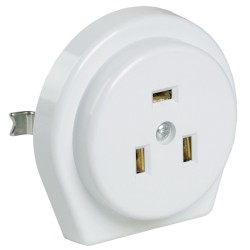 Розетка разборная для скрытой установки для плиты РПпл11-01-Ст с заземляющим контактом 32А белая IEK