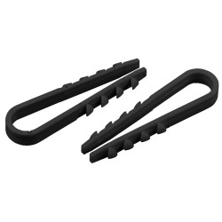 ЭРА Дюбель-хомут для круглого кабеля 11-18мм черный (100шт) ЭРА (45/1350)