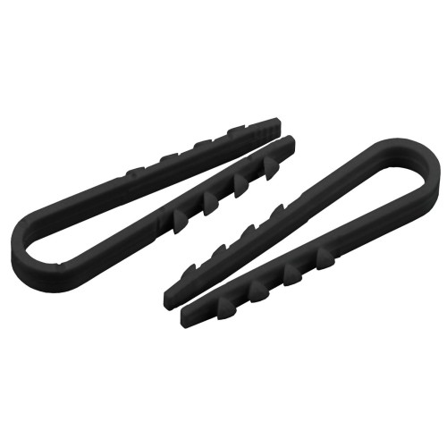 ЭРА Дюбель-хомут для круглого кабеля 11-18мм черный (100шт) ЭРА (45/1350)