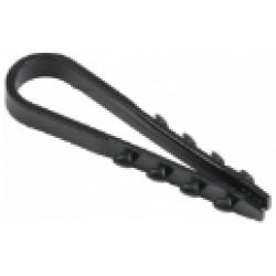 Дюбель-хомут для круглого кабеля 5x10 мм нейлон черный (100шт) (SBE-CJ-10-b)