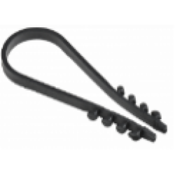 Дюбель-хомут для круглого кабеля 19x25 мм нейлон черный (100шт) (SBE-CJ-25-b)