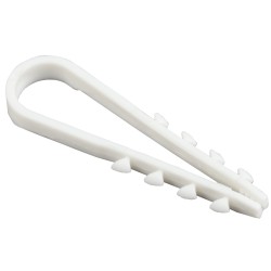 Дюбель хомут 5-10мм нейлон белый d=5 мм (100шт) IEK