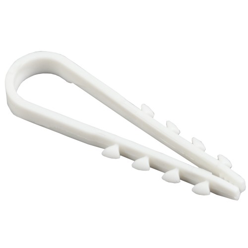 Дюбель хомут 5-10мм нейлон белый d=5 мм (100шт) IEK