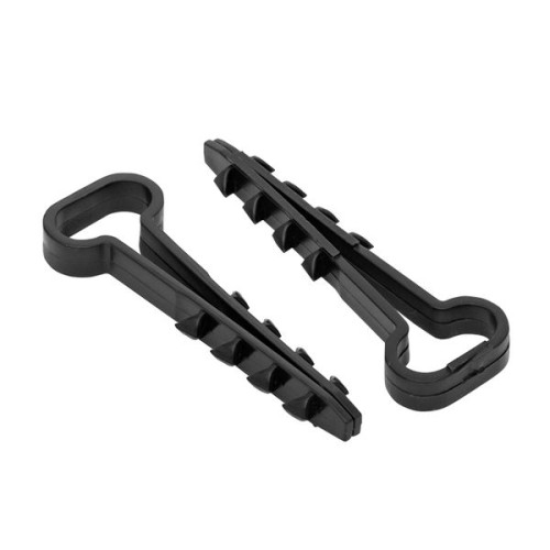 Дюбель-хомут (6х12 мм) для плоского кабеля черный (50 шт.) EKF PROxima Дюбель-хомут (6х12 мм) для плоского кабеля черный (50 шт.) EKF PROxima