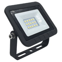 Ecola Projector  LED  10,0W 220V 6000K IP65 Светодиодный Прожектор тонкий Черный 100x80x26