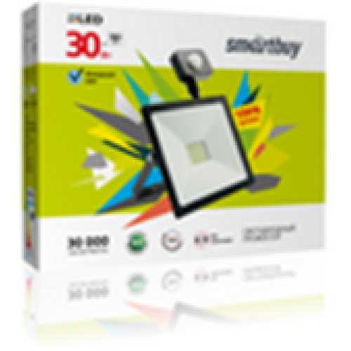 Светодиодный (LED) прожектор FL Sensor Smartbuy-30W/6500K/IP65 (SBL-FLSen-30-65K)