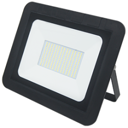 Ecola Projector  LED 100,0W 220V 6000K IP65 Светодиодный Прожектор тонкий Черный 290x230x32