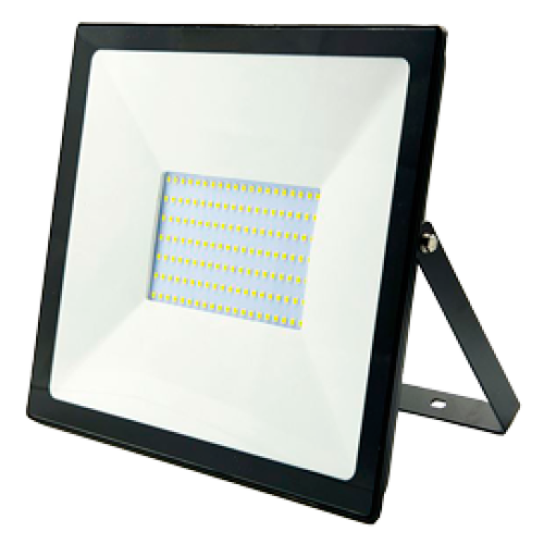 Ecola Projector LED 150,0W 220V 6000K IP65 Светодиодный Прожектор тонкий Черный 350x300x40