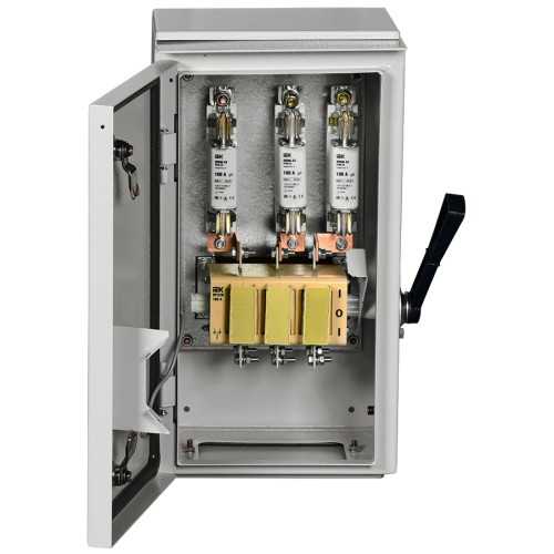 Ящик с рубильником и предохранителями ЯРП-100А (на два направления) У1 IP54 IEK