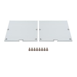 Профиль алюминиевый накладной, серебро, CAB265 с матовым экраном, 2 заглушками, 4 крепежами в комплекте | 10376 | FERON