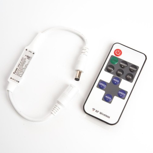 Контроллер для одноцветной светодиодной ленты с П/У белый, 12-24V, LD65 | 48031 | FERON