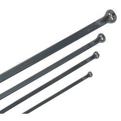 Хомут кабельный усиленный Хку 2,5х160мм со стальным замком черный (100шт) IEK