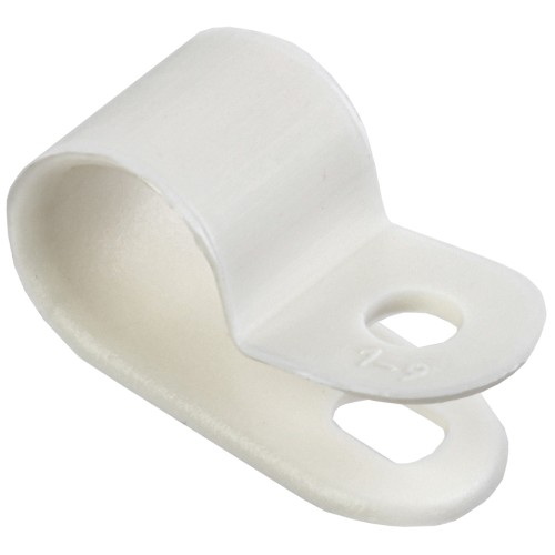 Скоба крепежная 9мм нейлоновая белая (50шт) IEK