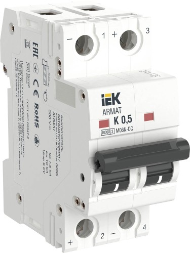 ARMAT Автоматический выключатель M06N-DC 2P K 0,5А IEK