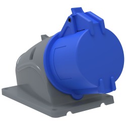 Розетка стационарная ССИ-123 32А-6ч/200-250В 2P+PE IP44 MAGNUM IEK