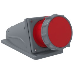 Розетка стационарная ССИ-134 63А-6ч/380-415В 3Р+РЕ IP67 MAGNUM IEK