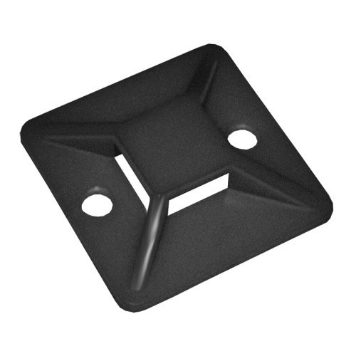 Площадка самоклеящаяся 30х30 черная под хомуты (20шт) IEK