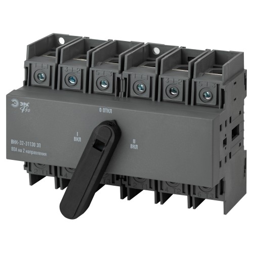 Выключатель-разъединитель ВНК-32-31130 ЭРА PRO mvr30-3-080E 3П 80А на 2 направления с фронтальной рукояткой управления Выключатель-разъединитель ВНК-32-31130 ЭРА PRO mvr30-3-080E 3П 80А на 2 направления с фронтальной рукояткой управления