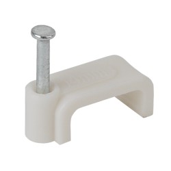 ЭРА Скоба 14мм плоская пластиковая (50шт) (200/4800)