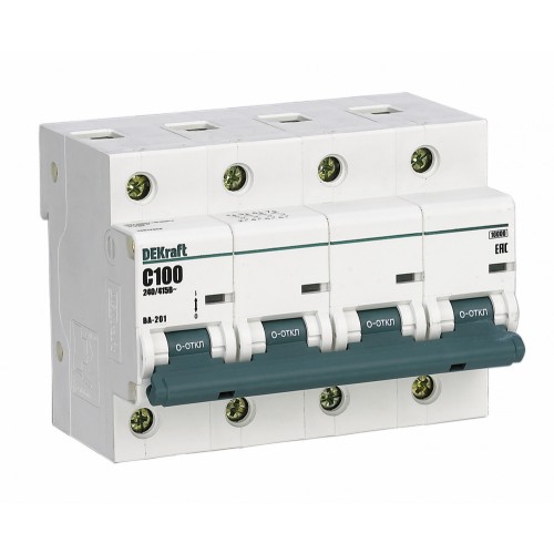 Выключатель автоматический 4р 125А характеристика с ВА-201 10кА Выключатель автоматический 4р 125А характеристика с ВА-201 10кА