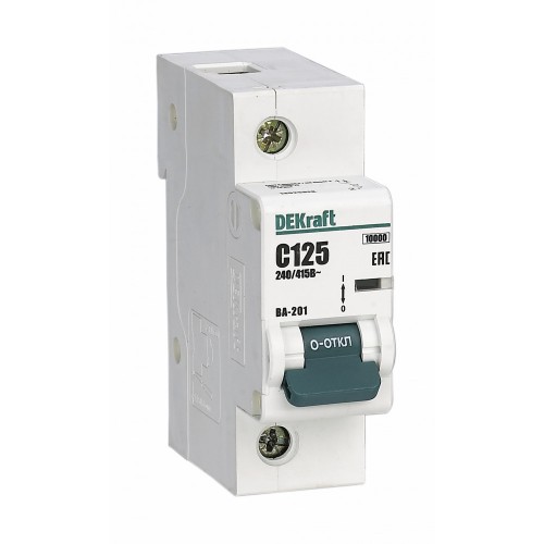Выключатель автоматический однополюсный 80А С ВА-201 10кА