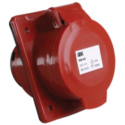 Розетка встраиваемая ССИ-425 3Р+Е+N 32А 380-415В IP44 IEK