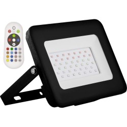Прожектор светодиодный LL-613 2835SMD 50W RGB с пультом ДУ AC220V/50Hz IP65, черный | 29703 | FERON