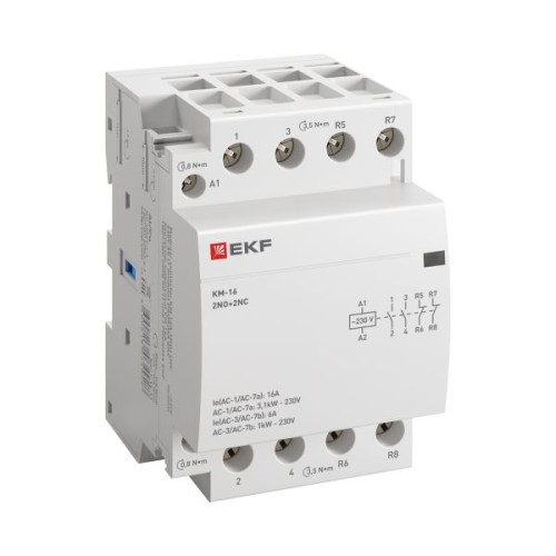 Контактор модульный КМ 16А 2NО+2NC (3 мод.) EKF PROxima