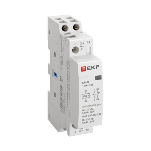 Контактор модульный КМ 25А NО+NC (1 мод.) EKF PROxima