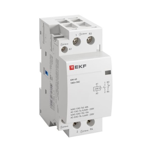 Контактор модульный КМ 40А NО+NC (2 мод.) EKF PROxima