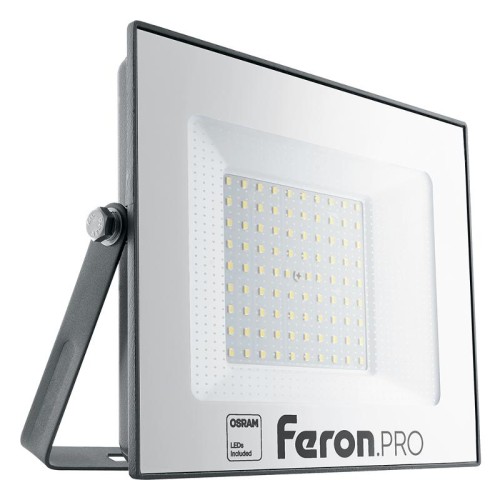 Прожектор светодиодный 100W 6400K IP65 AC175-265V/50Hz, черный, LL-1000 | 41541 | FERON