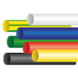 Термоусаживаемая трубка 10/5, синяя, 1 метр