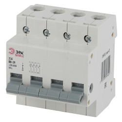 SIMPLE-mod-68 ЭРА SIMPLE Выключатель нагрузки 4P 25А ВН-29 (3/45/900)