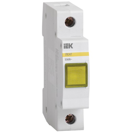 Лампа сигнальная ЛС-47 неон желтая IEK