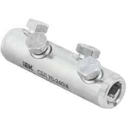 Соединитель болтовой луженый СБЛ 70-240/4 35кВ IEK